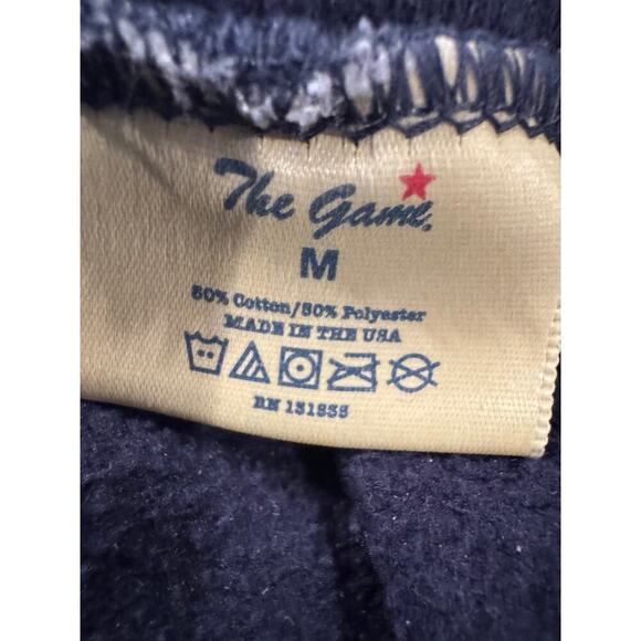 Men's The Game NAVY Hooded Sweatshirt - Size Medium - Picture 3 of 3